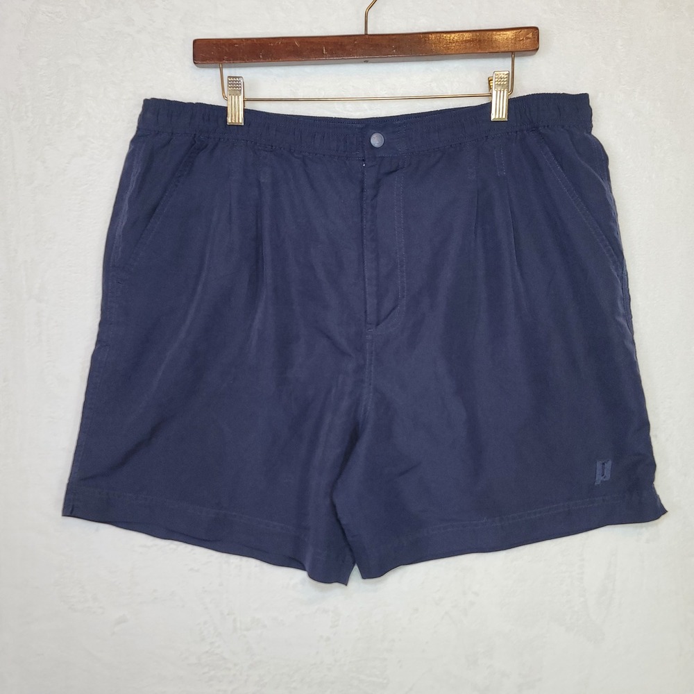 Prince Athletic Tennis Shorts Navy Size XL Elastic Waist Pockets Golf Summer